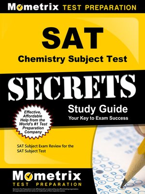 cover image of SAT Chemistry Subject Test Secrets Study Guide
